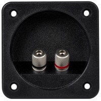 Main product image for Square Speaker Terminal 3-1/8" Satin Nickel Bind 260-312